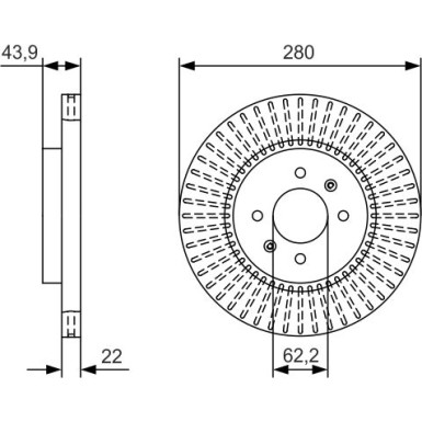 BOSCH | Bremsscheibe | 0 986 479 B05