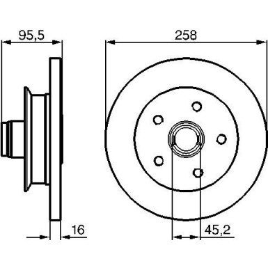 BOSCH | Bremsscheibe | 0 986 478 224