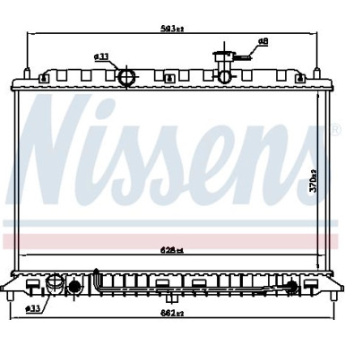 Nissens | Kühler, Motorkühlung | 66687