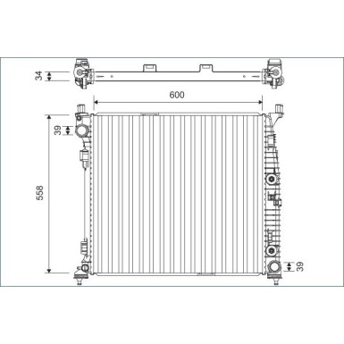 Valeo | Kühler, Motorkühlung | 701167