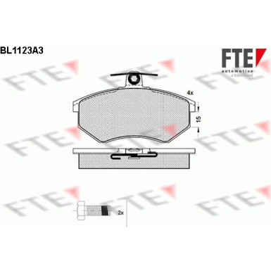 FTE | Bremsbelagsatz, Scheibenbremse | 9010035