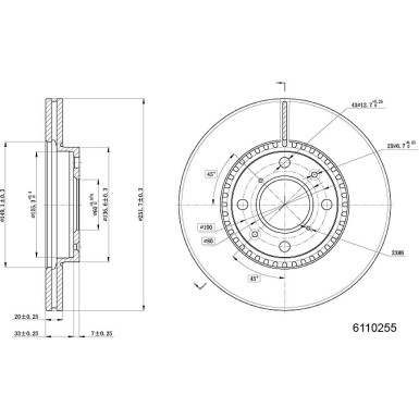 Metzger | Bremsscheibe | 6110255