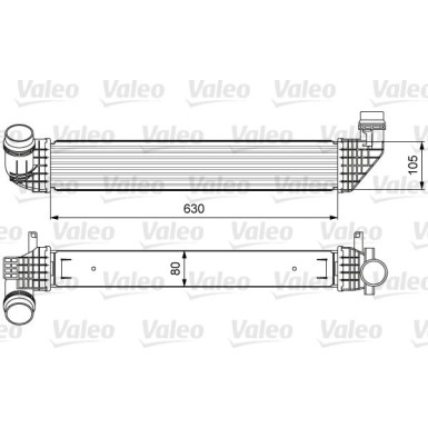 Valeo | Ladeluftkühler | 818636