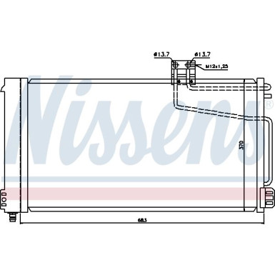 Nissens | Kondensator, Klimaanlage | 94544