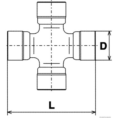 Herth+Buss Jakoparts | Gelenk, Längswelle | J2929003