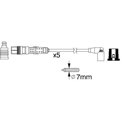 BOSCH | Zündleitungssatz | 0 986 356 318