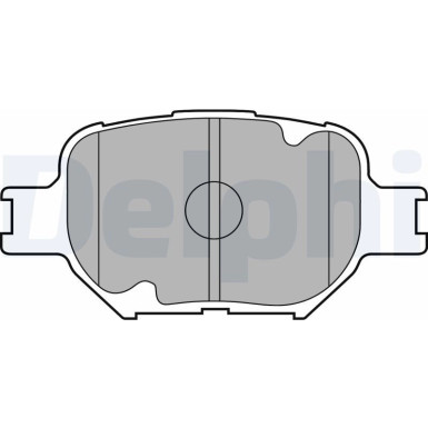Delphi | Bremsbelagsatz, Scheibenbremse | LP1804