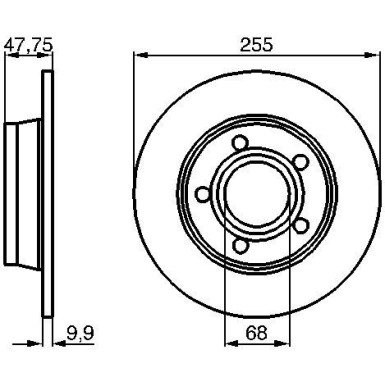 BOSCH | Bremsscheibe | 0 986 478 480