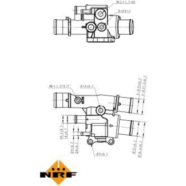 NRF | Thermostat, Kühlmittel | 725038