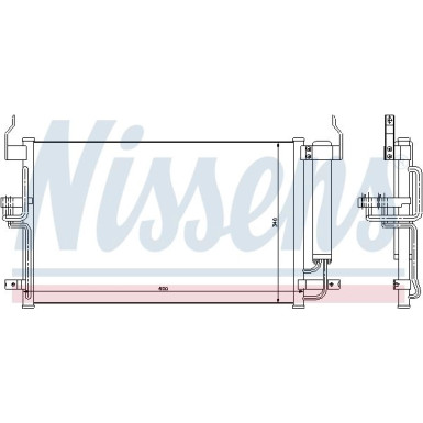 Nissens | Kondensator, Klimaanlage | 94448