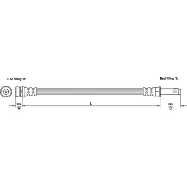 Metzger | Bremsschlauch | 4110231