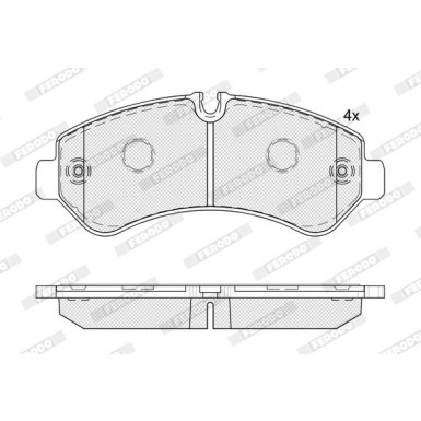 Ferodo | Bremsbelagsatz, Scheibenbremse | FVR5187