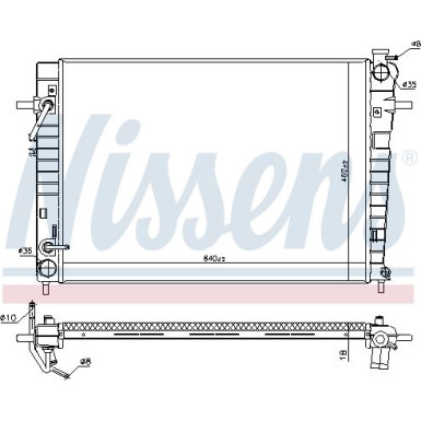 Nissens | Kühler, Motorkühlung | 675034