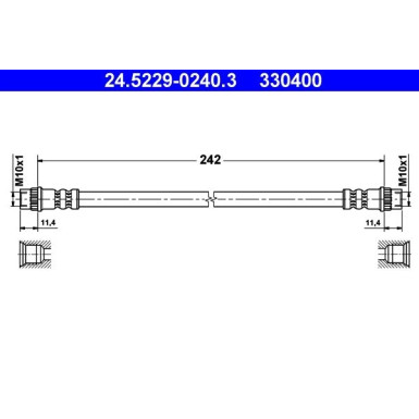 ATE | Bremsschlauch | 24.5229-0240.3