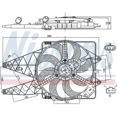 Nissens | Lüfter, Motorkühlung | 85569