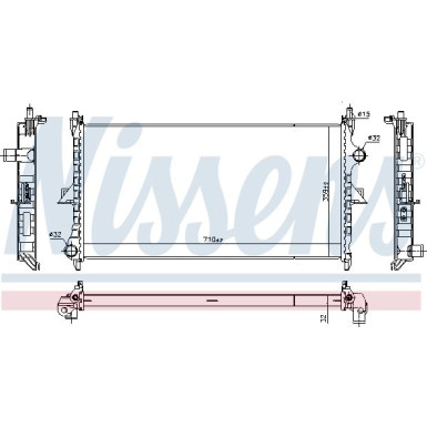 Nissens | Kühler, Motorkühlung | 636019