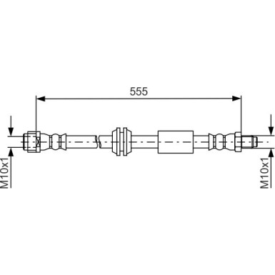 BOSCH | Bremsschlauch | 1 987 481 751