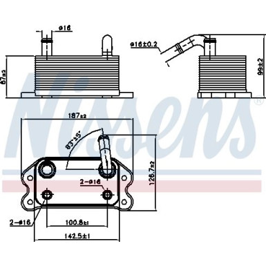 Nissens | Ölkühler, Motoröl | 90779