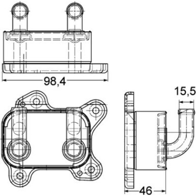 Mahle | Ölkühler, Motoröl | CLC 168 000P