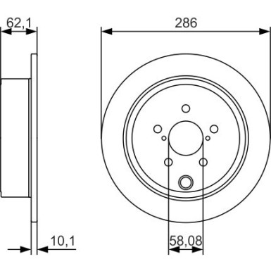 BOSCH | Bremsscheibe | 0 986 479 A10