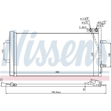 Nissens | Kondensator, Klimaanlage | 940255