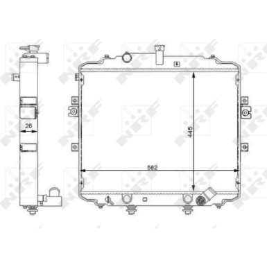NRF | Kühler, Motorkühlung | 59107