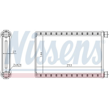 Nissens | Wärmetauscher, Innenraumheizung | 70523