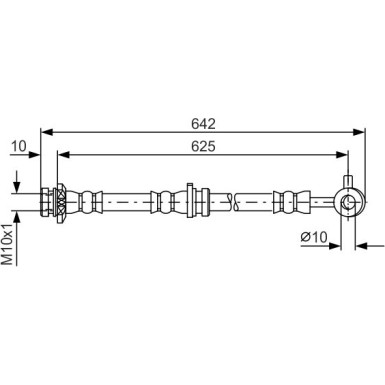 BOSCH | Bremsschlauch | 1 987 481 573