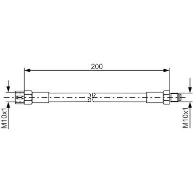 BOSCH | Bremsschlauch | 1 987 476 002