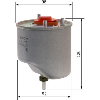 BOSCH | Kraftstofffilter | F 026 402 862