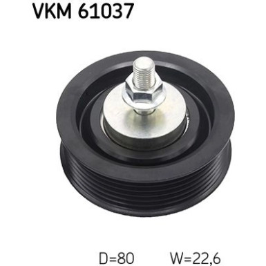 SKF | Umlenk-/Führungsrolle, Keilrippenriemen | VKM 61037