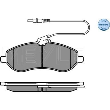 Meyle | Bremsbelagsatz, Scheibenbremse | 025 245 9518/W