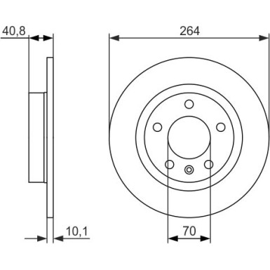 BOSCH | Bremsscheibe | 0 986 479 715