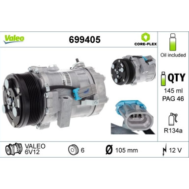 Valeo | Kompressor, Klimaanlage | 699405