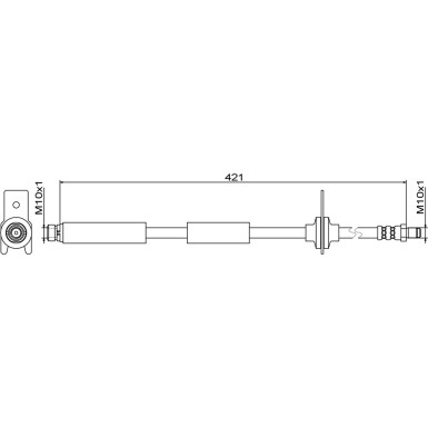 Metzger | Bremsschlauch | 4111814