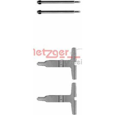 Metzger | Zubehörsatz, Scheibenbremsbelag | 109-1217