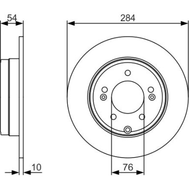 BOSCH | Bremsscheibe | 0 986 479 A45