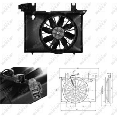 NRF | Lüfter, Motorkühlung | 47703