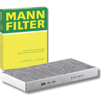 MANN-FILTER CUK 3621 Innenraumfilter, Aktivkohlefilter