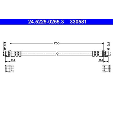 ATE | Bremsschlauch | 24.5229-0255.3