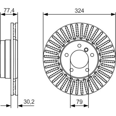 BOSCH | Bremsscheibe | 0 986 479 D39