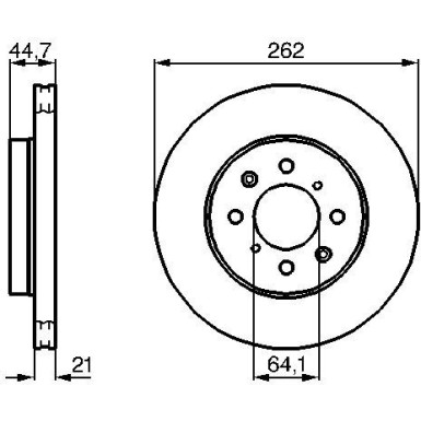 BOSCH | Bremsscheibe | 0 986 479 B23