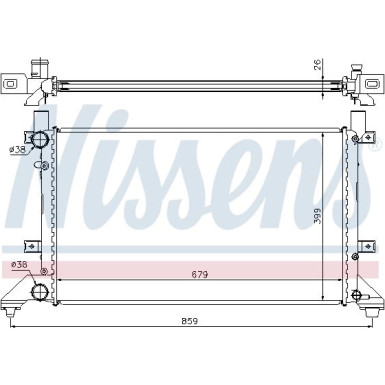 Nissens | Kühler, Motorkühlung | 65231A