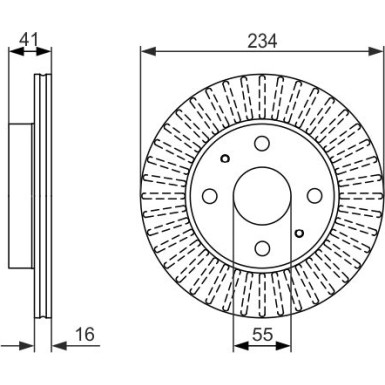 BOSCH | Bremsscheibe | 0 986 479 C18