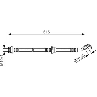 BOSCH | Bremsschlauch | 1 987 476 362