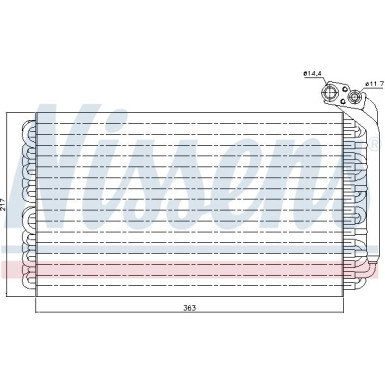 Nissens | Verdampfer, Klimaanlage | 92170