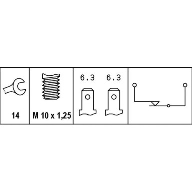 Hella | Bremslichtschalter | 6DF 007 364-001