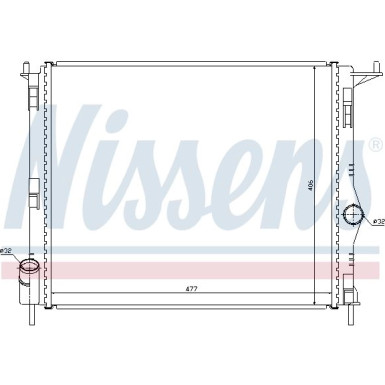 Nissens | Kühler, Motorkühlung | 637609