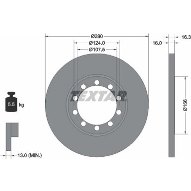 Textar | Bremsscheibe | 92152003