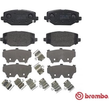 Brembo | Bremsbelagsatz, Scheibenbremse | P 11 032